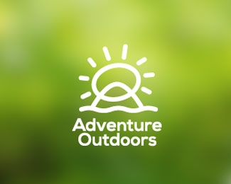 Adventure Outdoors户外探险标志