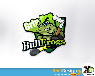 BullFrogs曲棍球俱乐部logo