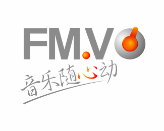 FM.V音乐频道标志设计