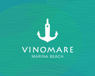 VINOMARE海滨酒吧logo