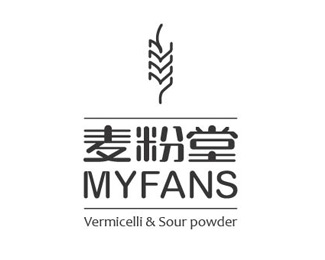 麦粉堂韩式餐厅logo
