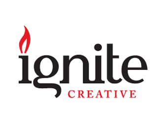 Ignite Creative创意火焰设计logo