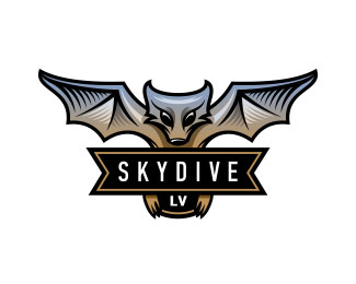跳伞网站蝙蝠logo