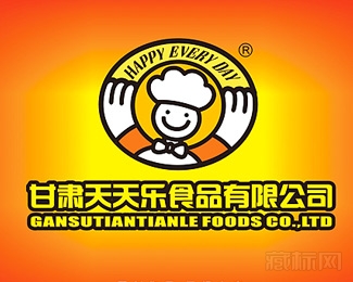 天天乐食品商标设计