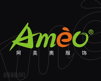  Améo阿美奥服饰logo设计