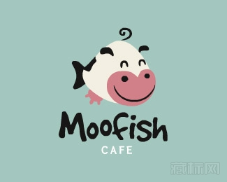 moofish咖啡店商标设计