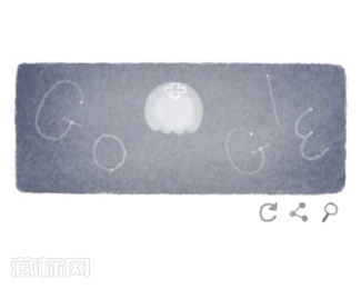 世界地球日水母标志——谷歌涂鸦
