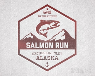 ALASKA垂钓小屋logo设计