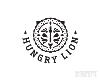 hungry lion饥饿的狮子标志设计