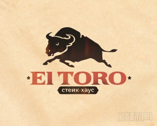 El Toro牛排馆标志设计