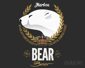 Bear Beer熊牌啤酒logo设计