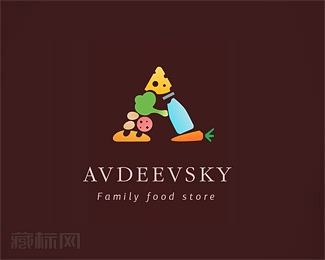 Avdeevsky食品店标志设计