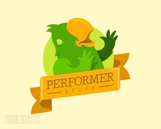 Performer Stuff鹦鹉表演logo设计