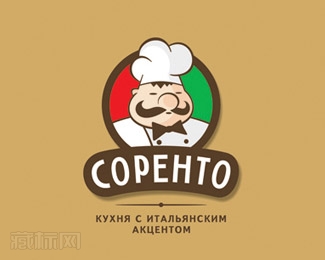Sorento餐厅卡通标志设计