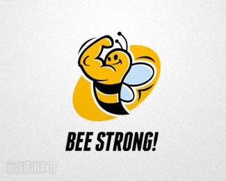 蜜蜂大力士标志设计