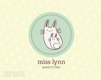 Miss Lynn兔子标志设计