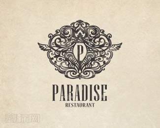 Paradise天堂餐厅logo设计