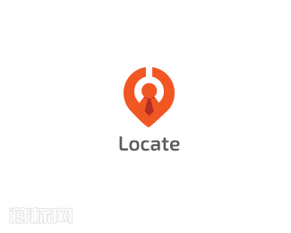 Locate地图软件logo设计