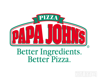 棒约翰Papa Johns披萨标志设计