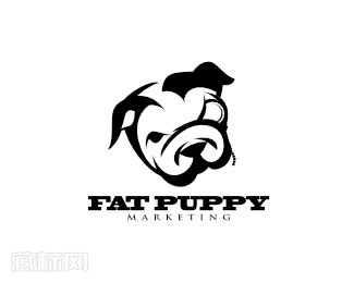 Fat Puppy法国斗牛犬宠物店logo设计