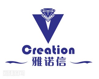雅诺信creation珠宝logo设计