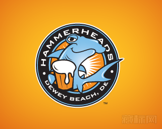 Hammerheads酒吧logo设计