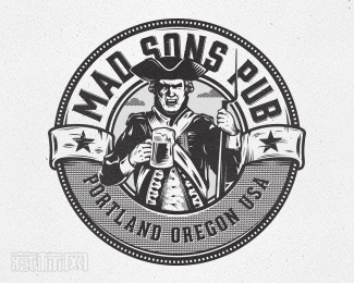 Mad Sons酒吧logo设计