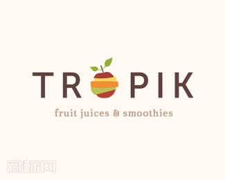 Tropik果汁店logo图片