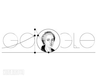 数学家玛利亚·阿涅西诞辰296周年涂鸦标志