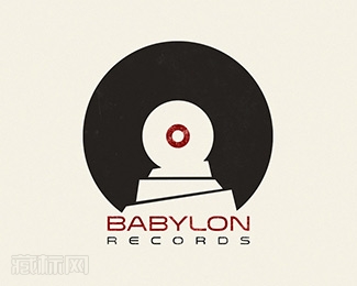 Babylon Records音乐商店logo设计