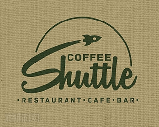 coffee shuttle咖啡标志设计