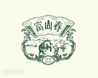 富山春食品logo设计