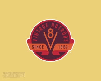 Vintage HotRods古董店logo图片