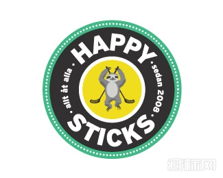 Happy Sticks板球队标志