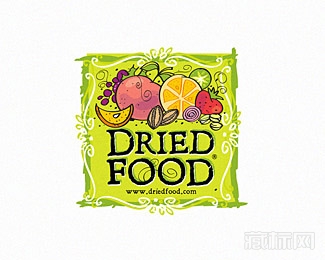 dried food干果食品logo设计