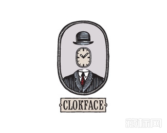 Clokface咖啡馆logo设计