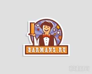 Barmans酒保标志设计