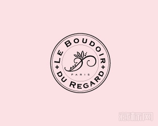 Le Boudoir du Regard化妆品店标识设计