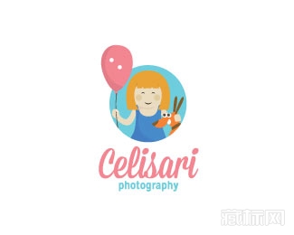 Celisari儿童摄影logo设计