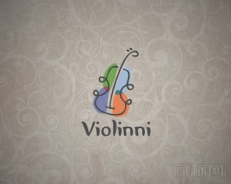 Violinni小提琴培训班logo设计