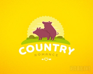 Country Romance公猪繁殖标志设计