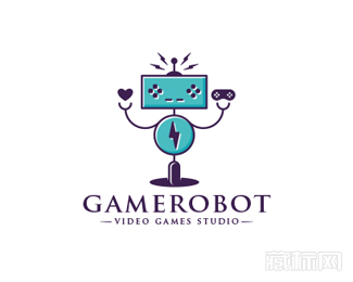 Game Robot游戏机器人标志欣赏