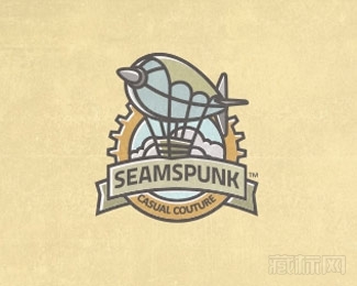 Seamspunk服装logo设计