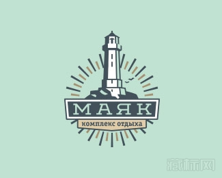 mark灯塔logo设计图片