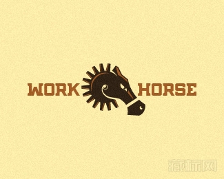 Work Horse马头标志图片