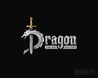 dragon游戏公司标志设计