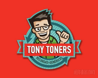 Tony Toners男人标志设计