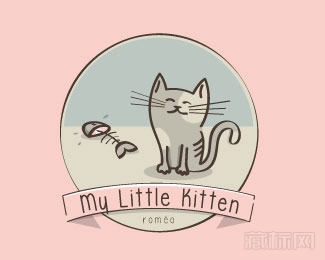 my little kitten标志设计