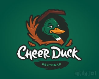 CheerDuck酒吧标志设计