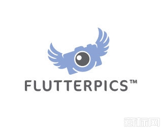 flutterpix摄影工作室logo设计